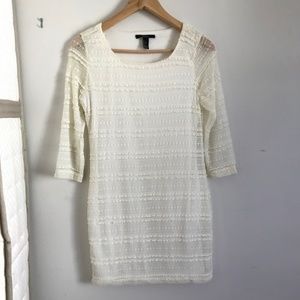 White/Cream Lace Dress from Forever 21